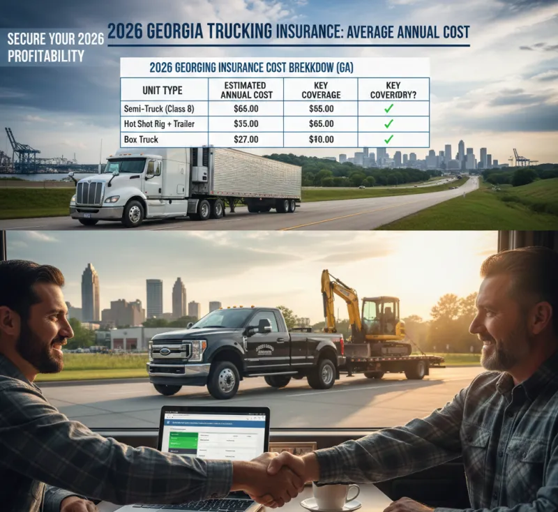 Commercial Trucking Insurance Cost in Georgia: The Ultimate 2026 Guide